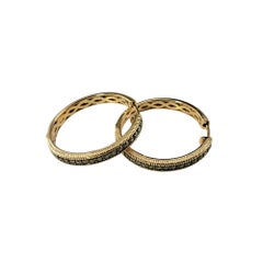 Le Vian 14K Erdbeer Gold und Schokoladen-Diamant-Creolen-Ohrringe #19528