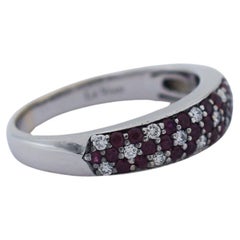 Le Vian 14K Vanilla Gold Ruby and Diamonds Band Ring