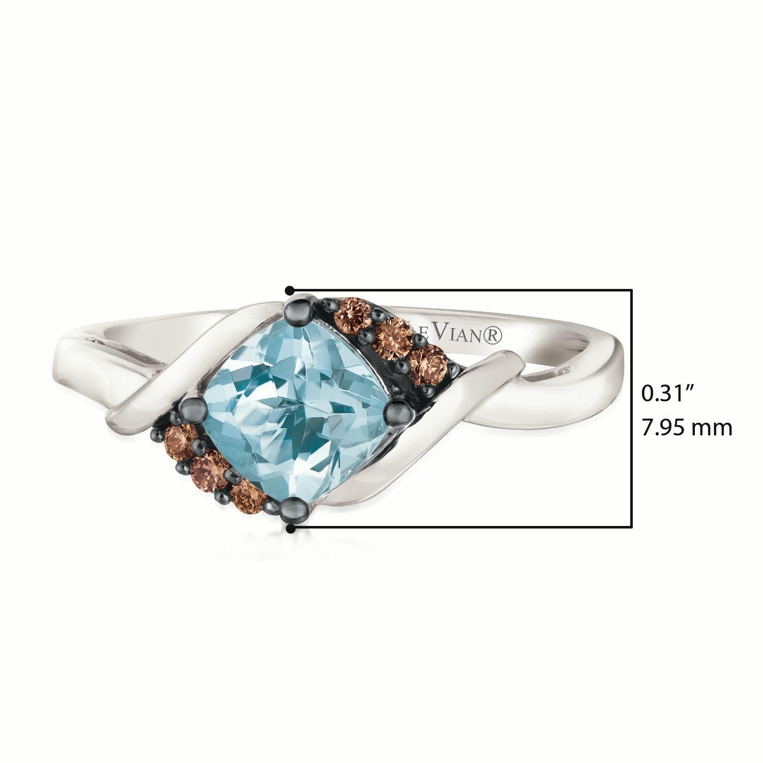 le vian aquamarine ring