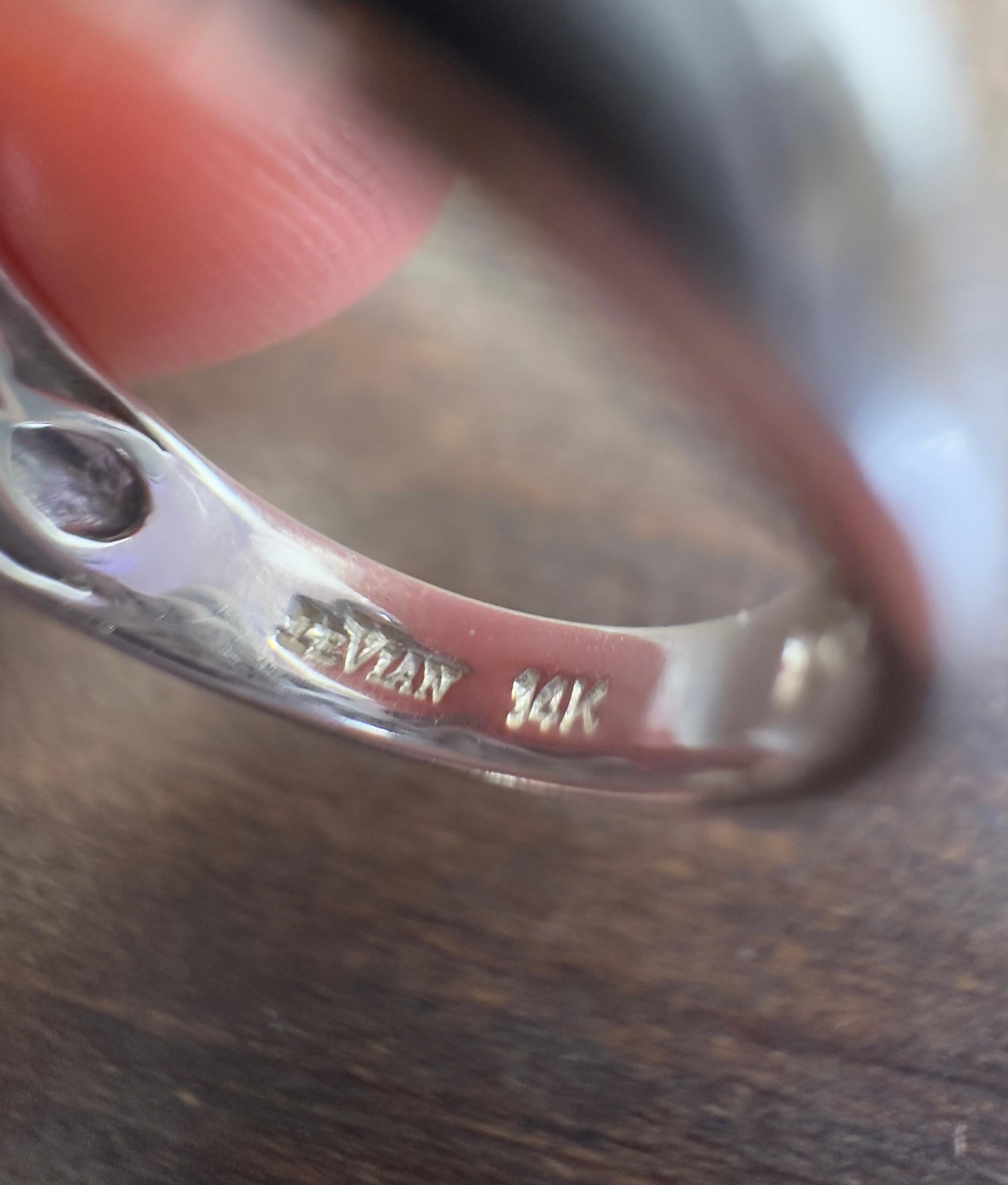 Le Vian - Bracelet en or blanc 14 carats, saphir bleu et diamant naturel en vente 2