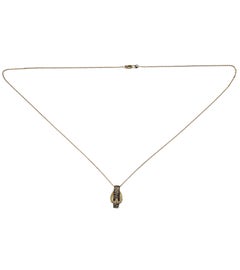Le Vian Collar Colgante Hebilla Diamante Blanco Chocolate Oro Amarillo 14K #24397