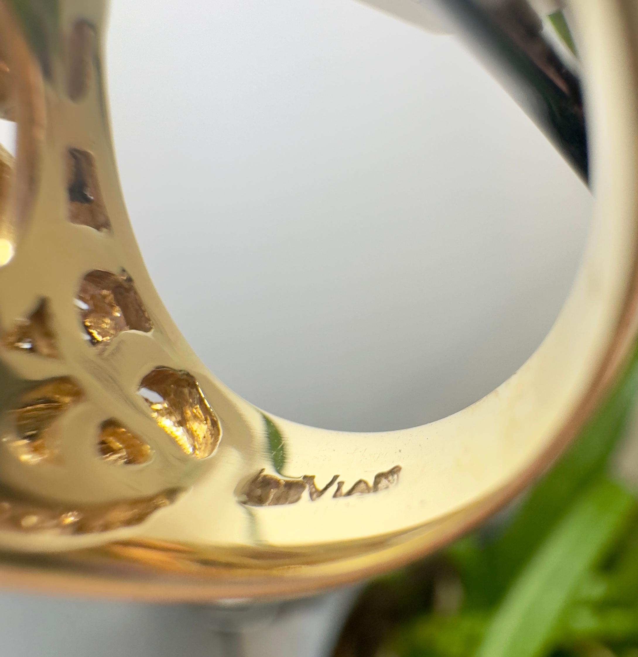 Le Vian 14k Yellow Gold Citrine and Diamond Cocktail Ring For Sale 4