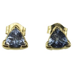 Le Vian 14K Yellow Gold Trillion Cut Tanzanite Stud Earrings #23354
