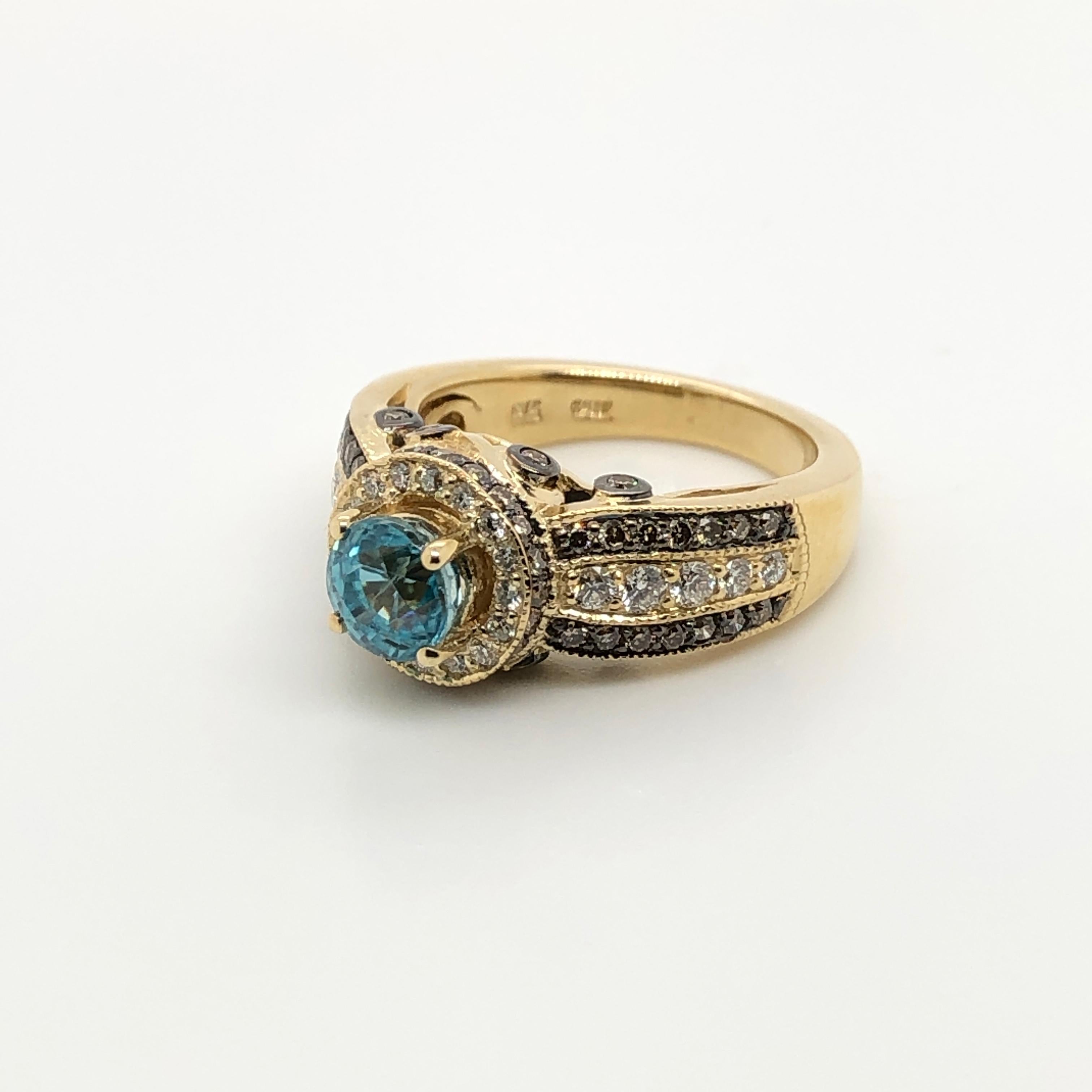 levian blue zircon ring