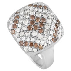 Le Vian 18K White Gold White and Brown 1.00 Ct Diamond Ring