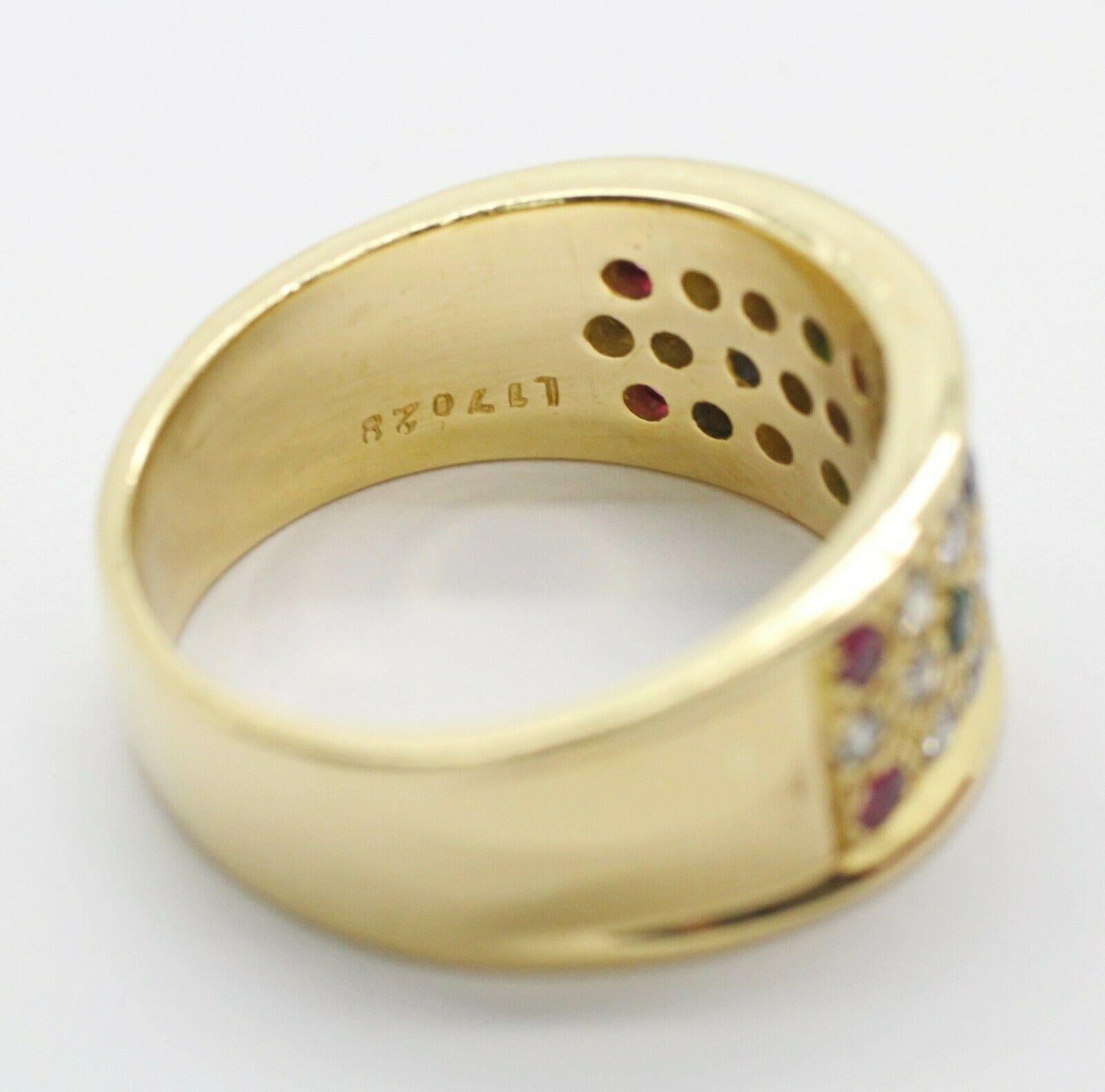 Contemporary Le Vian 18 Karat Yellow Gold Multi-Color Gemstone Ring