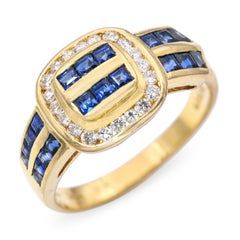 Le Vian Bague en or jaune 18k saphir et diamant