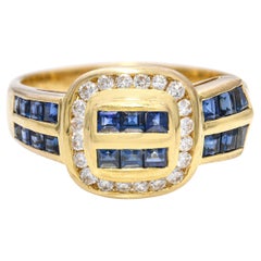 Le Vian Bague en or jaune 18k saphir et diamant