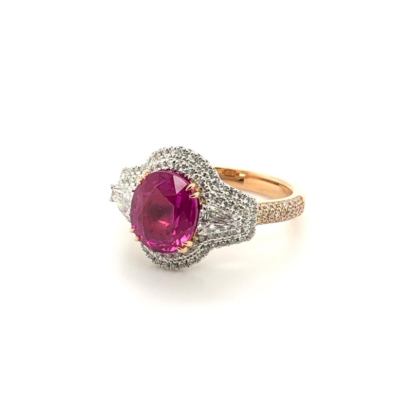 Le Vian 3 Carat Ruby Two-Tone Gold Ring For Sale at 1stDibs | ruby rose ...