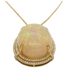 Le Vian 36 Carat Opal Yellow Gold Pendant