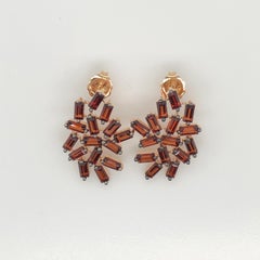 Le Vian 3.625 Carat Garnet Rose Gold Earrings