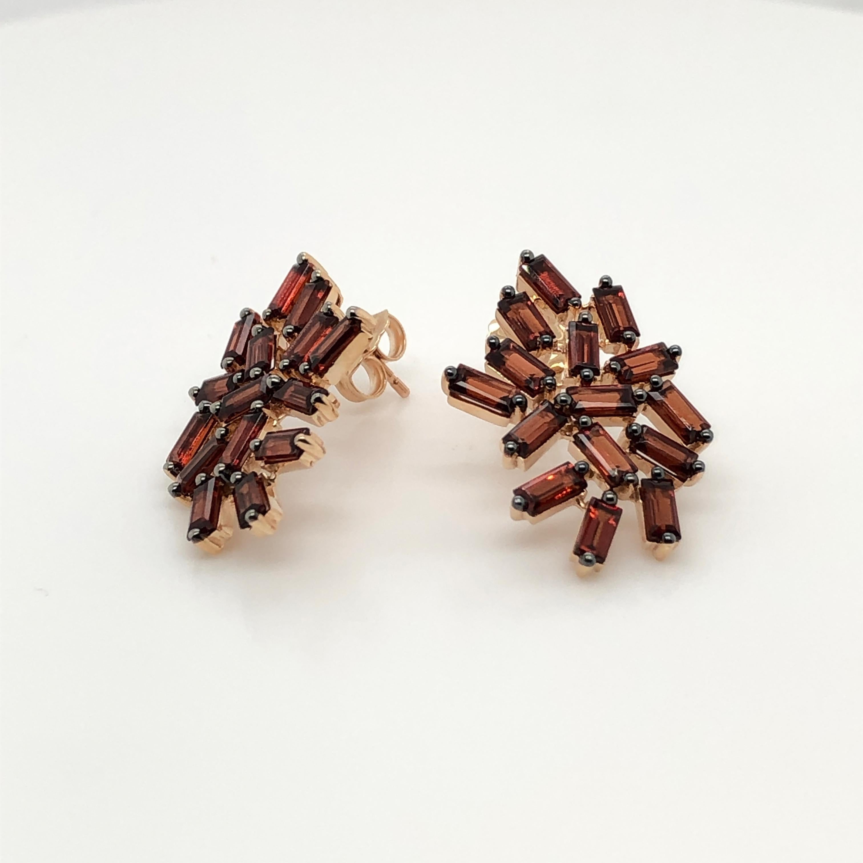 Women's Le Vian 3.625 Carat Garnet Rose Gold Earrings