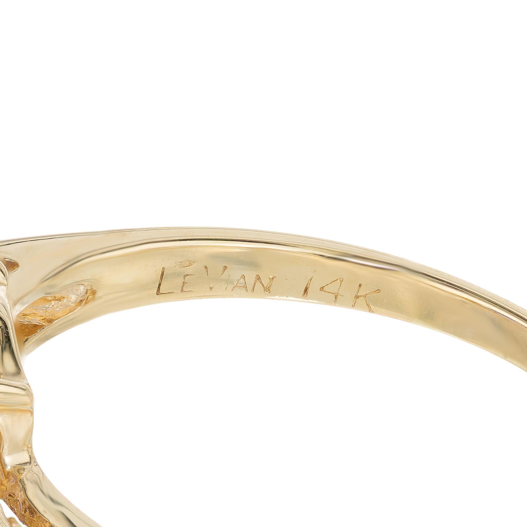 Le Vian 4.15 Carat Oval Tanzanite Diamond Yellow Gold Ring For Sale 1