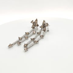 Le Vian 5.875 Carat Chocolate and White Diamond White Gold Earrings
