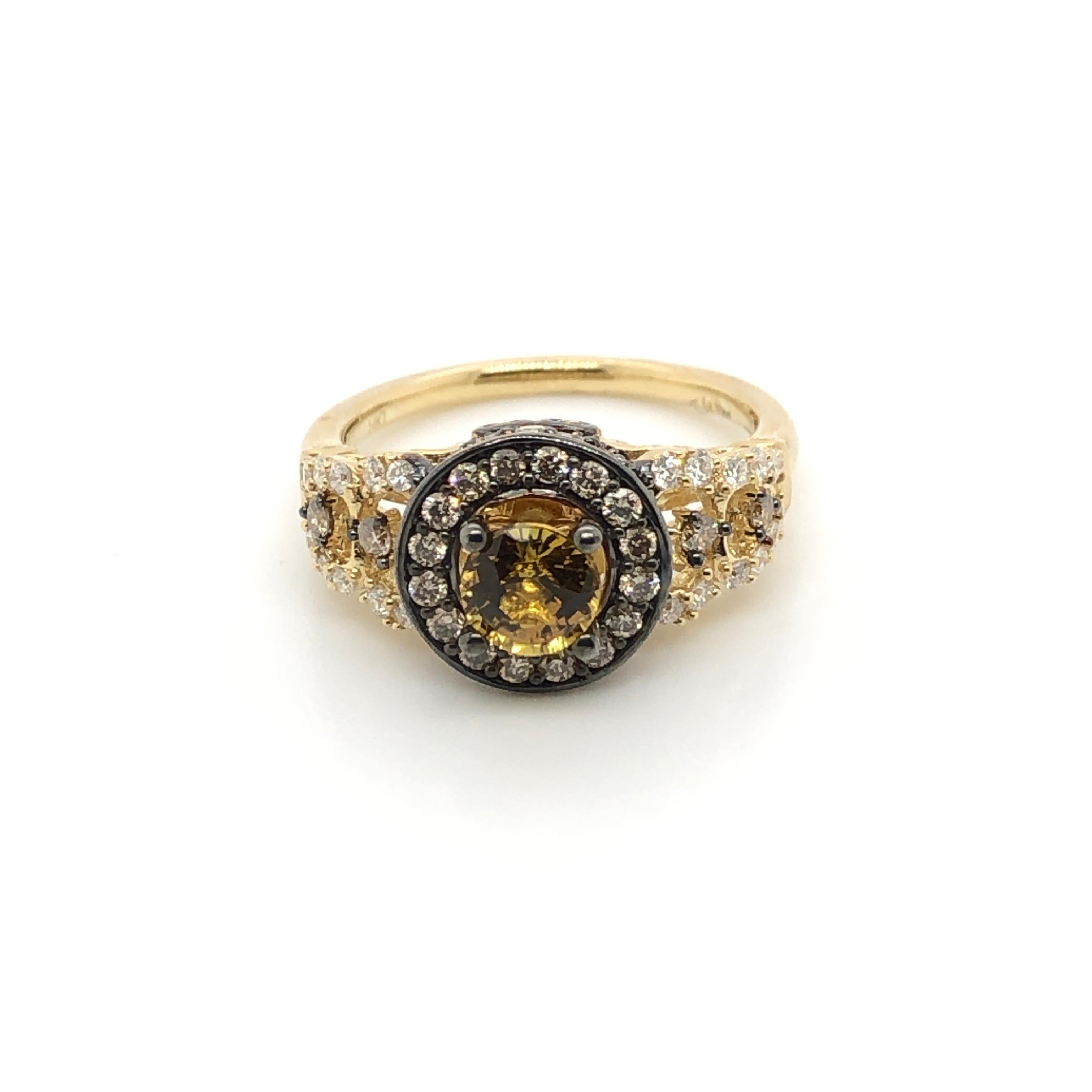 levian yellow sapphire ring
