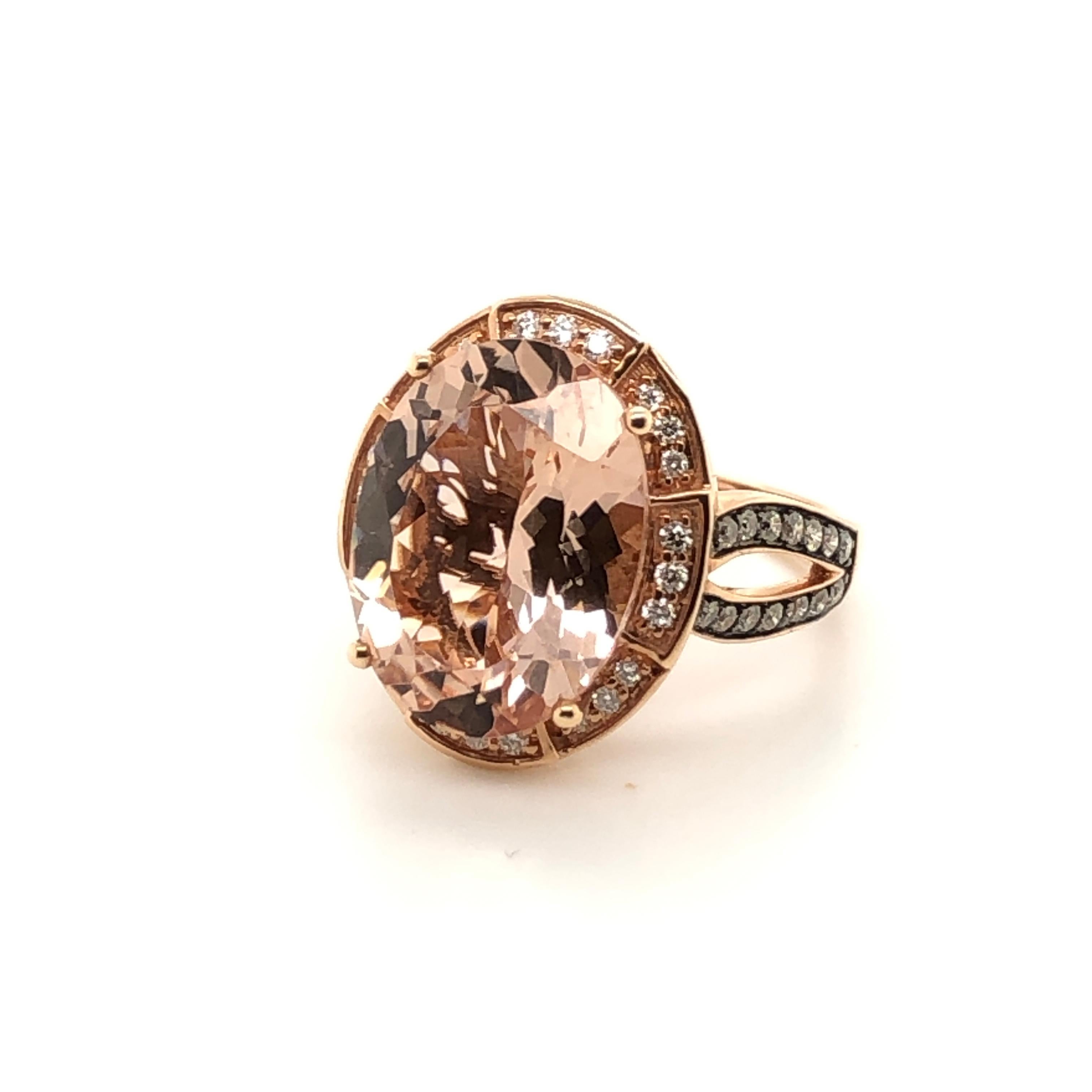 7 carat morganite ring