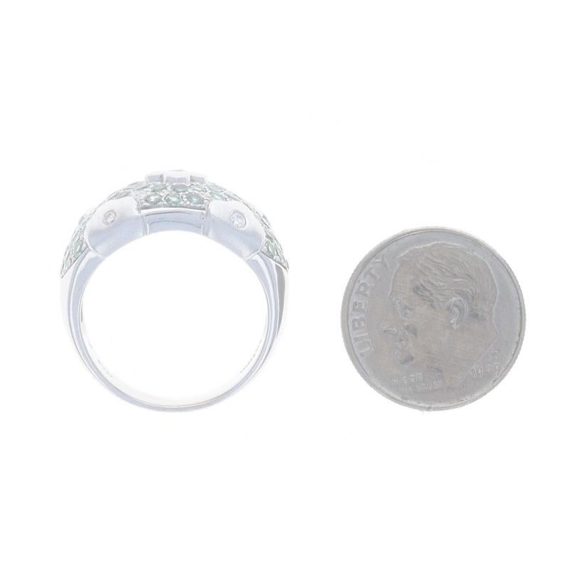 Women's Le Vian Alexandrite Diamond Cluster Band - White Gold 14k 1.32ctw Flowers Ring For Sale