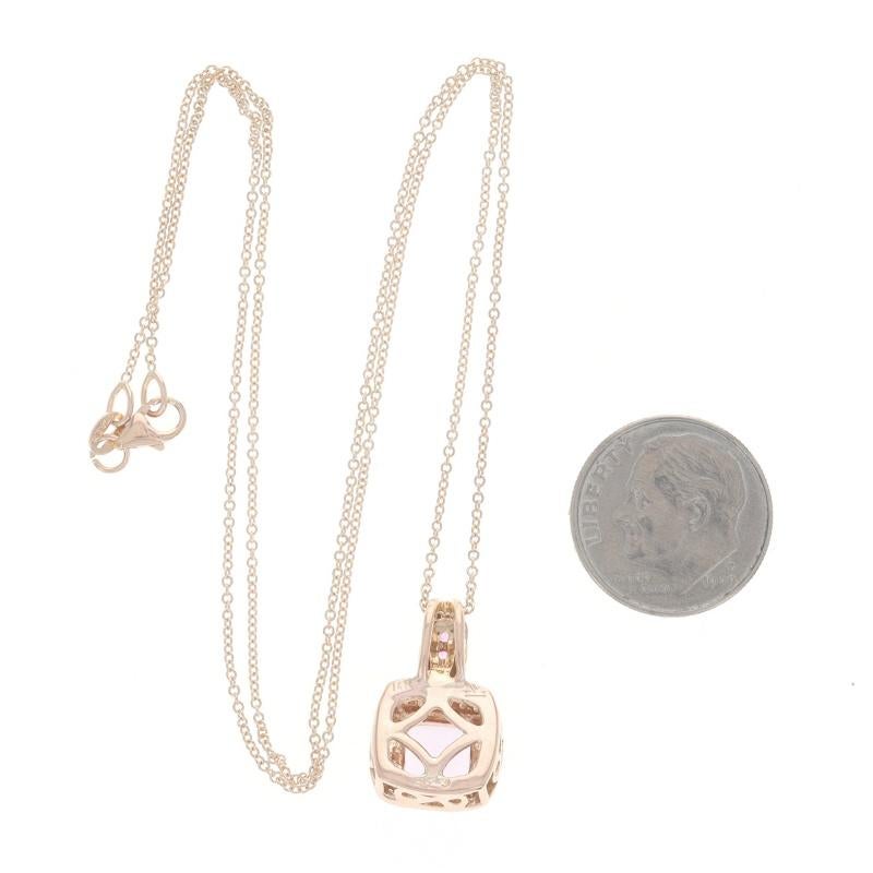 Le Vian Amethyst Sapphire Diamond Pendant Necklace 18