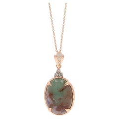 Collana con diamanti Le Vian Aquaprase 20" - Oro rosa 14k Ovale .10ctw Regolare
