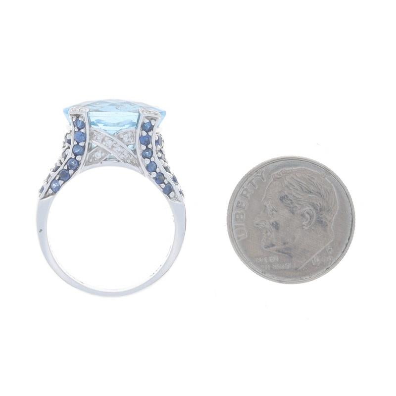 Le Vian Bague cocktail Dia en or blanc 14 carats ovale 11,04 carats en vente 1