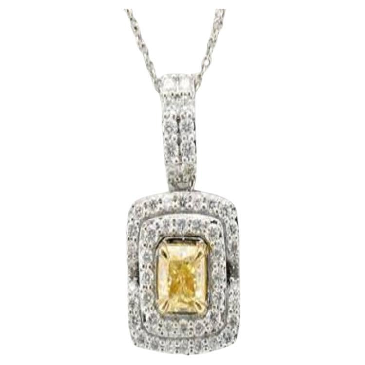Le Vian Bridal Pendant Featuring Sunny Yellow Diamonds For Sale