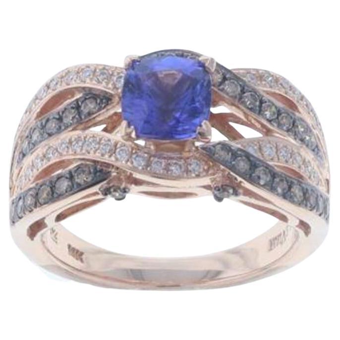 Le Vian Bridal Ring Featuring Blueberry Tanzanite Chocolate Diamonds
