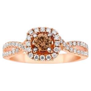 Le Vian Bridal Ring Featuring Chocolate Diamonds, Vanilla Diamonds Set in 14