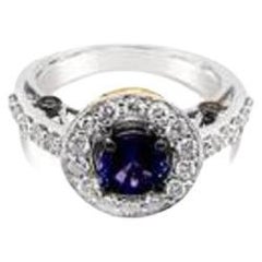 Le Vian Bridal Ring Featuring Fancy Sapphire Vanilla Diamonds, Chocolate Diamond