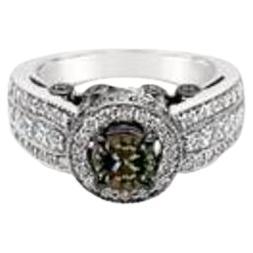 Le Vian Bridal Ring featuring Fancy Sapphire Vanilla Diamonds , Chocolate Diam