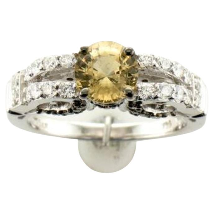 Le Vian Bridal Ring Featuring Green Sapphire Vanilla Diamonds