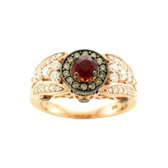 Anillo de Novia Le Vian con Diamantes Rubí Pasión Vainilla, Diamante Chocolate