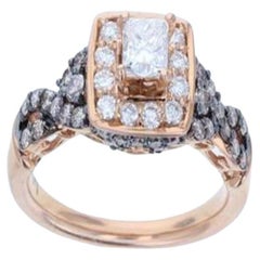 Le Vian Bridal Ring Featuring Vanilla Diamonds, Chocolate Diamonds