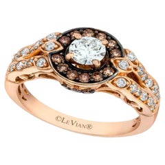 Brautring von Le Vian mit Vanilla-Diamanten und schokoladenbraunen Diamanten