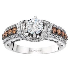 Bague de marie Le Vian avec diamants Vanilla , diamants chocolat sertis en 14