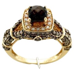 Le Vian Bridal Ring featuring Vanilla Diamonds , Chocolate Diamonds set in 14