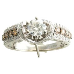 Le Vian Bridal Ring featuring Vanilla Diamonds , Chocolate Diamonds set in 