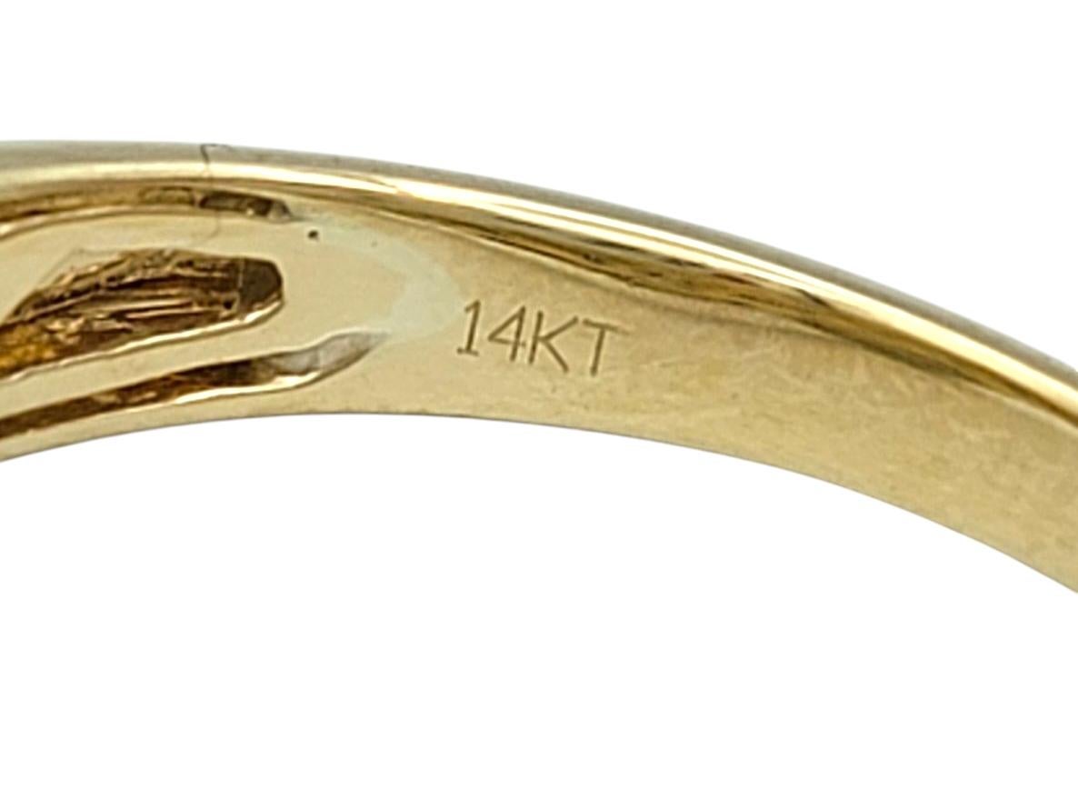 Le Vian Chocolate and White Diamond Belt Buckle Band Ring in 14K Yellow Gold For Sale 2