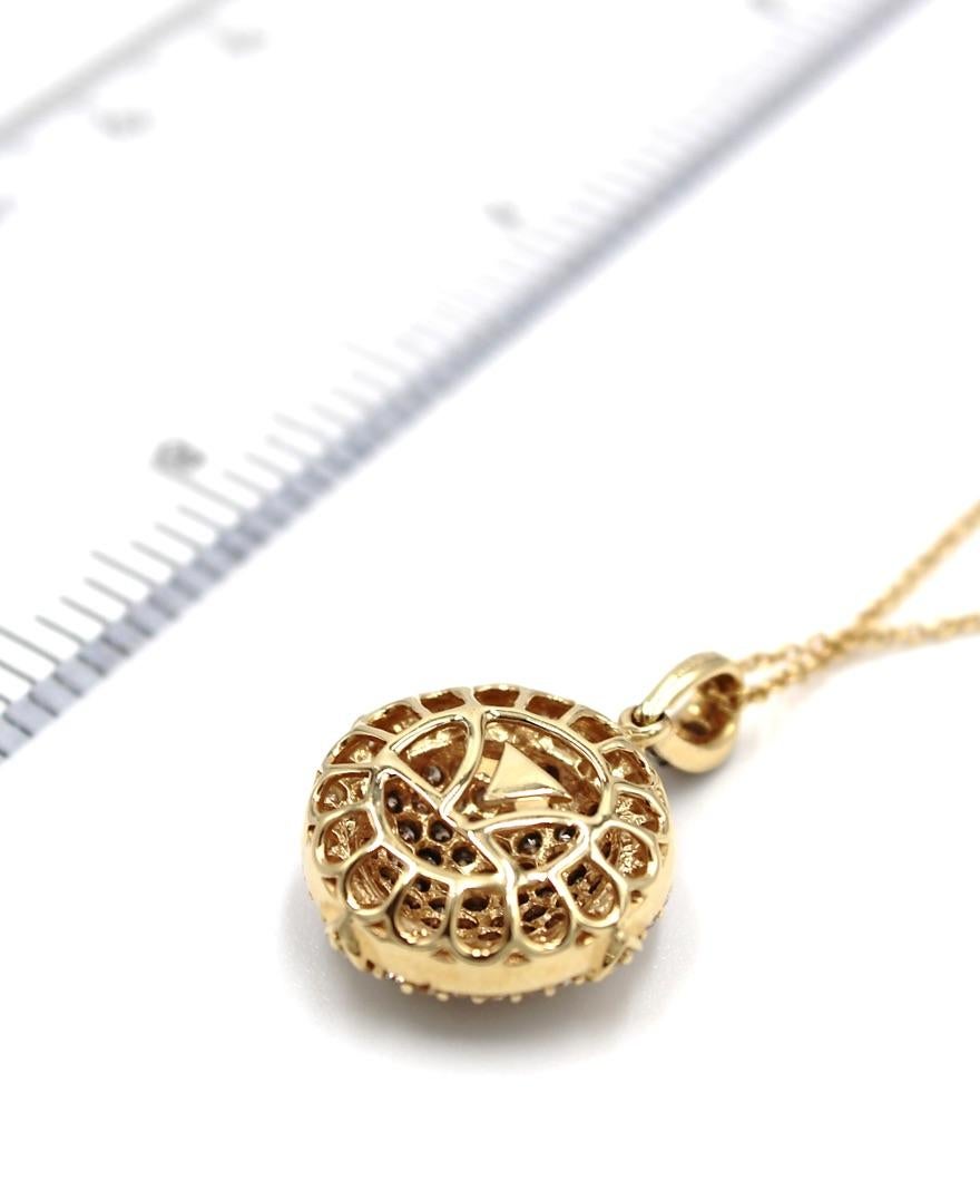 chocolate diamond pendant