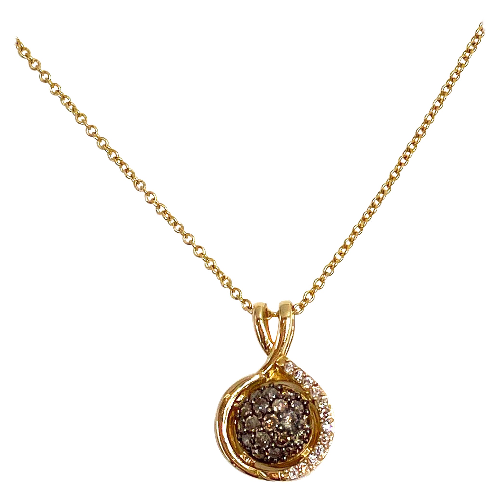Le Vian Collier pendentif en diamants couleur chocolat