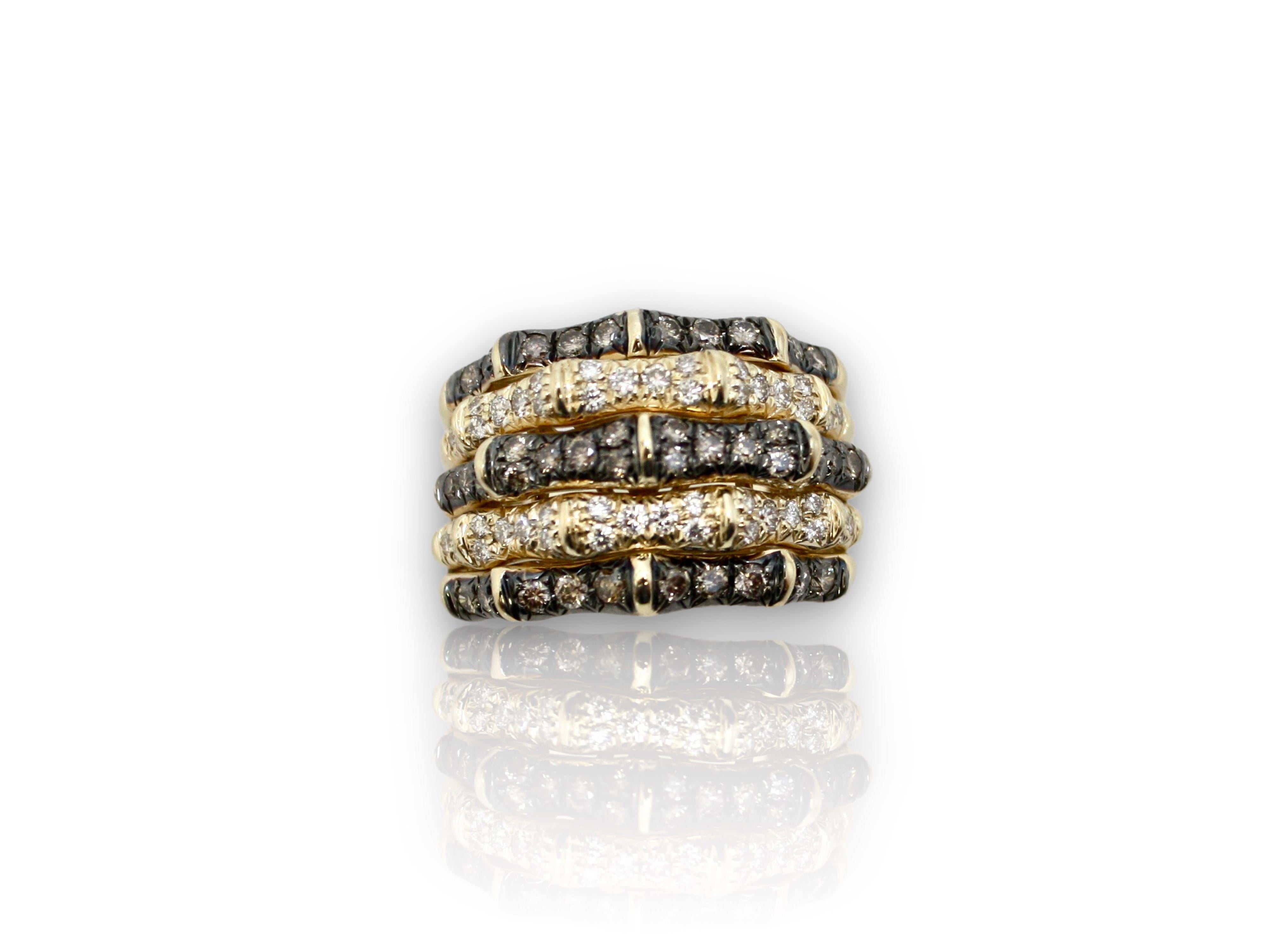 Le Vian Schokolade Diamant Ring (Briolette) im Angebot