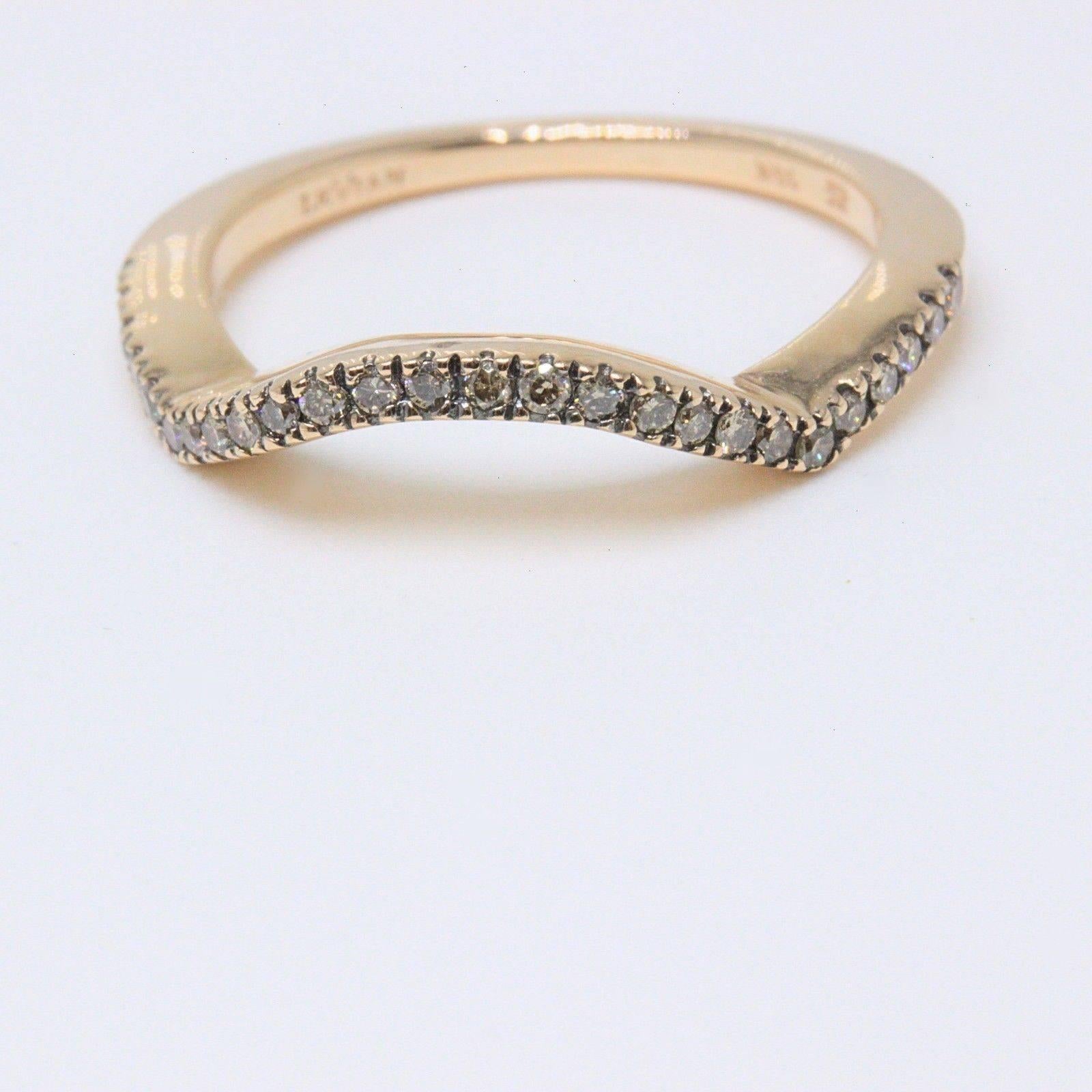 rose gold chocolate diamond engagement rings