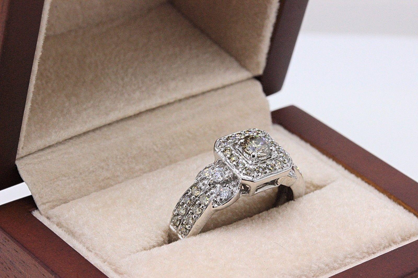 Le Vian Chocolate & Vanilla Diamond 3/4 Carat Engagement Ring 14 Karat Gold 2
