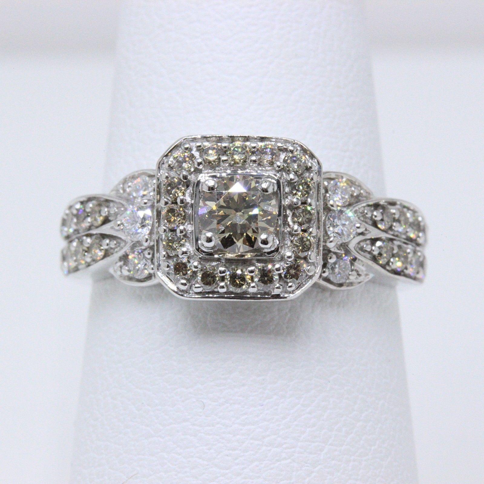 Le Vian Chocolate & Vanilla Diamond 3/4 Carat Engagement Ring 14 Karat Gold 1
