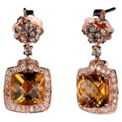Le Vian Chocolatier Earrings Featuring Caramel Quartz Chocolate Diamonds Le Vian Chocolatier Earrings Featuring Caramel Quartz Chocolate Diamonds