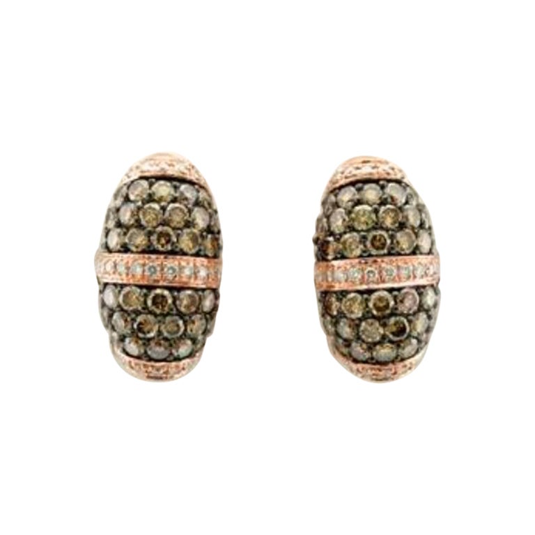 Pendientes Le Vian Chocolatier con diamantes de chocolate, diamantes de vainilla