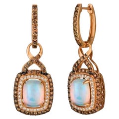 Le Vian Chocolatier Earrings Featuring Neopolitan Opal Chocolate Diamonds