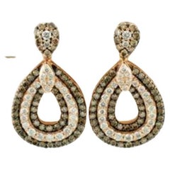 Le Vian Chocolatier Earrings Featuring Vanilla Diamonds, Chocolate Diamonds