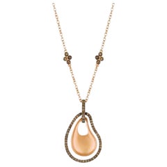 Le Vian Chocolatier Halskette mit schokoladenbraunen Diamanten, gefasst in 14K