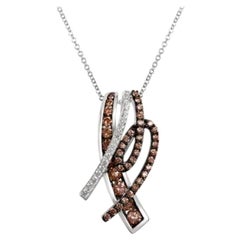 Le Vian Chocolatier Pendant Featuring Chocolate Diamonds, Vanilla Diamonds