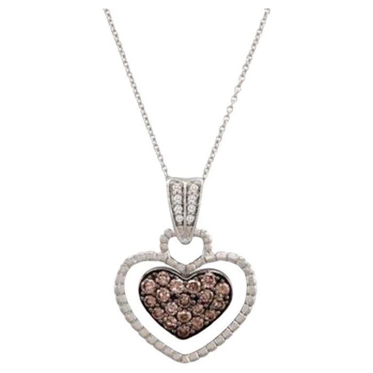 Le Vian Chocolatier Pendant Featuring Chocolate Diamonds, Vanilla Diamonds For Sale at 1stDibs